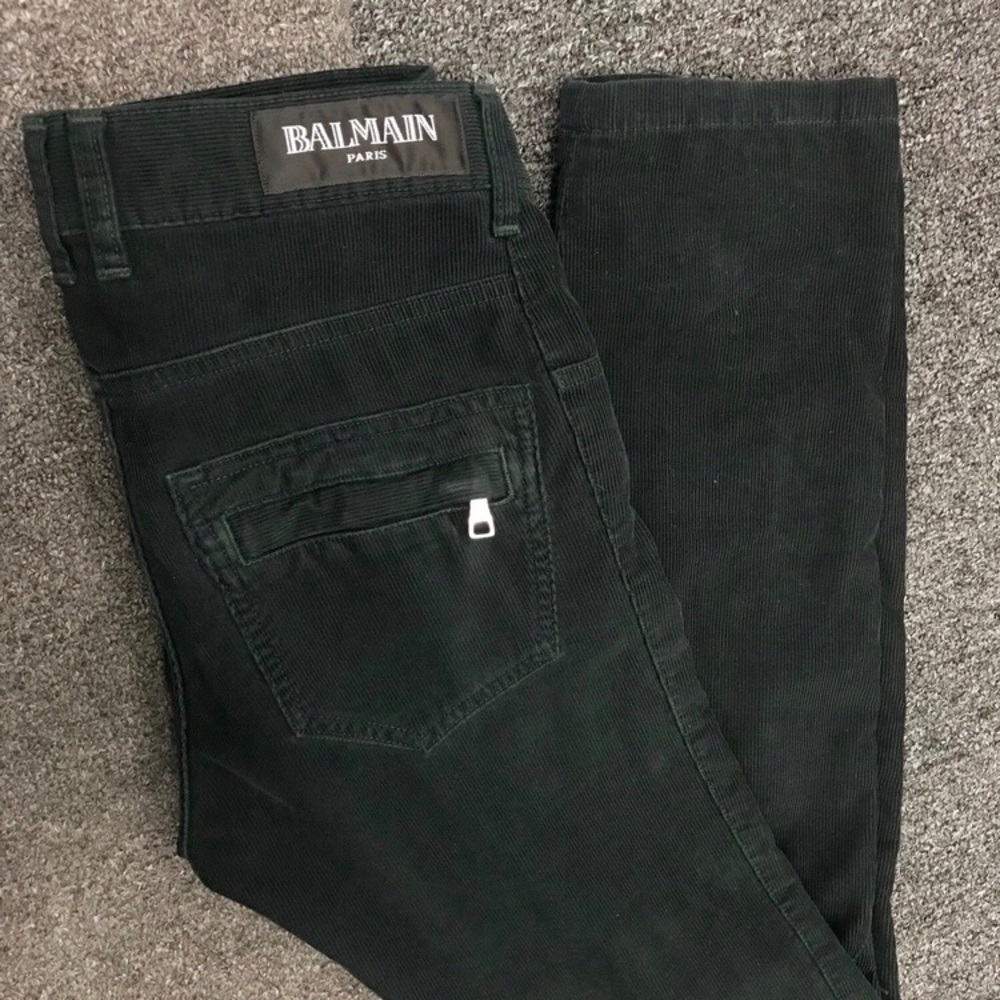 Balmain Corduroy Biker Pants Size 28